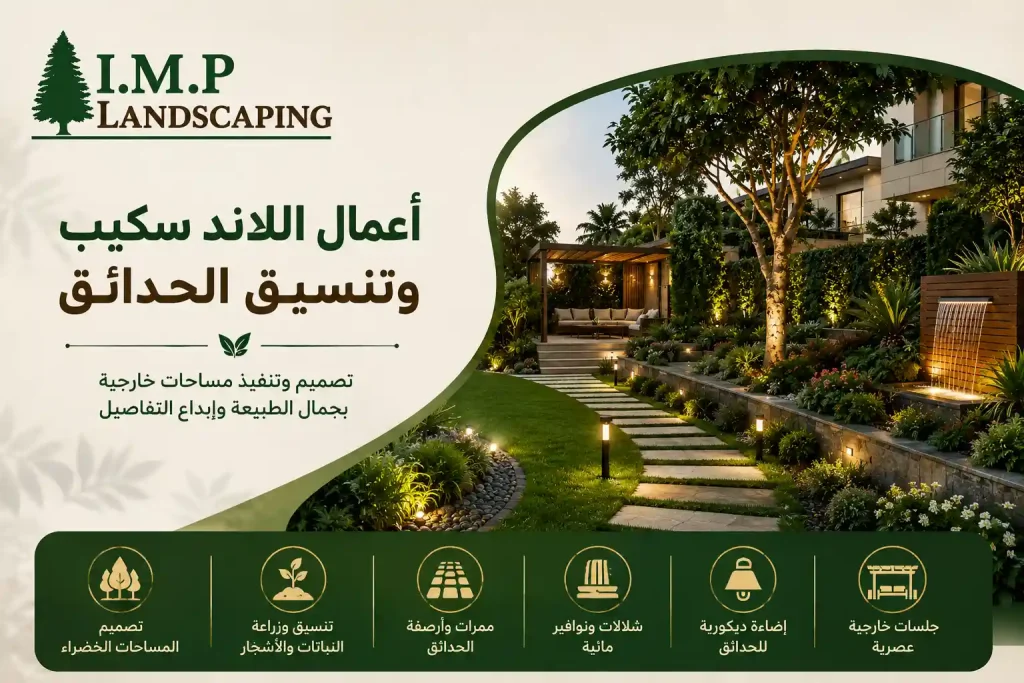اعمال اللاند سكيب وتنسيق الحدائق