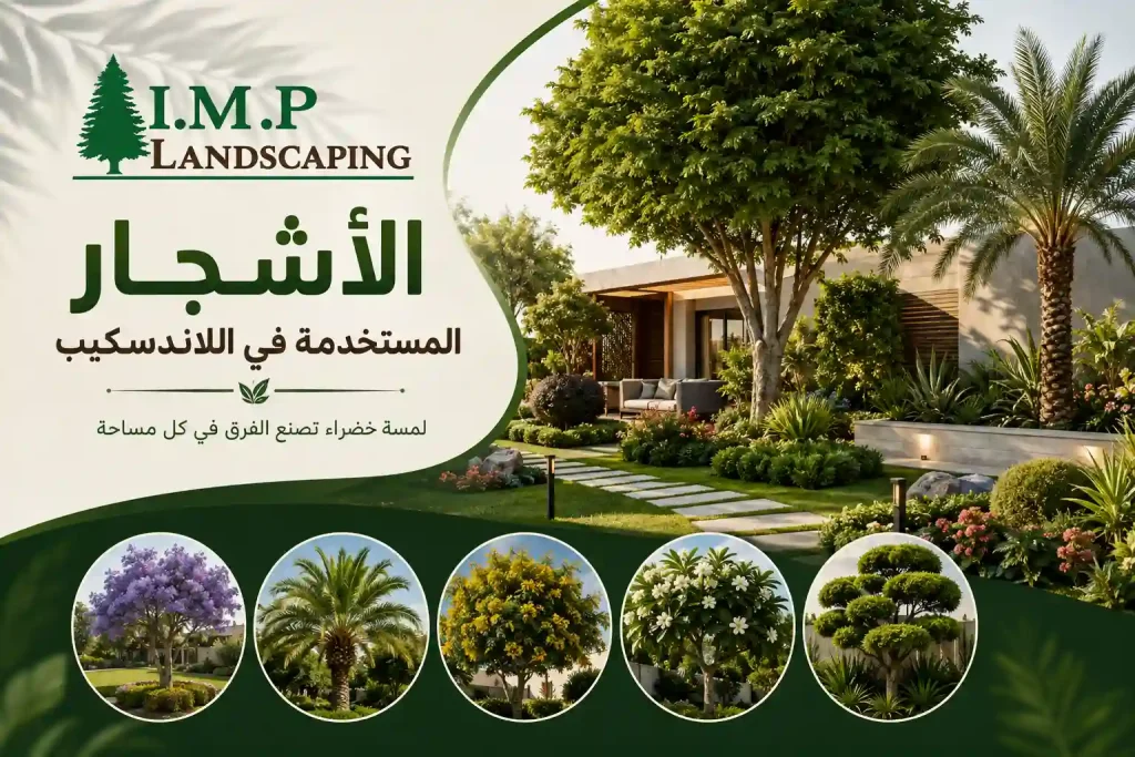 الاشجار المستخدمة في اللاندسكيب