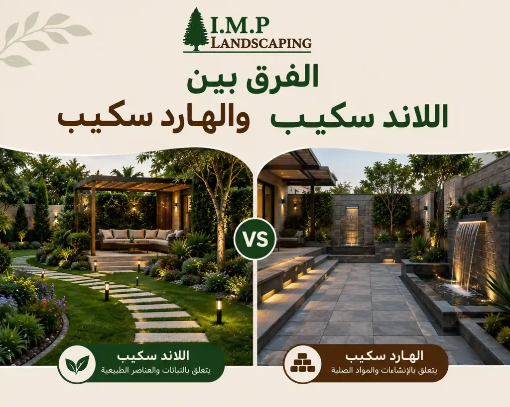الفرق بين اللاند سكيب والهارد سكيب